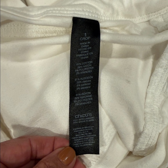 Chicos WOMENS jeans white size 1 STRECHY - Picture 11 of 12